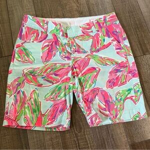Vibrant Pink and Green Women's Shorts